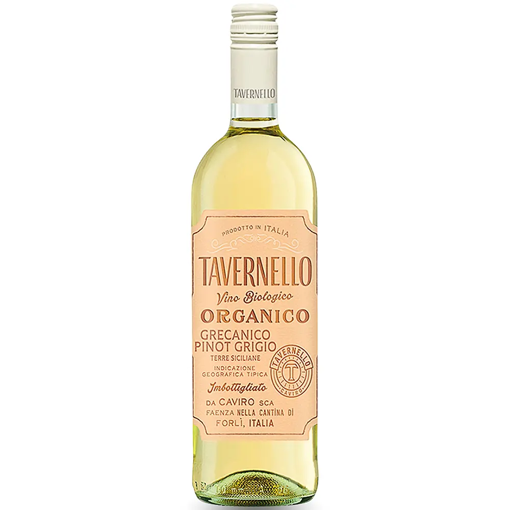 Rượu Vang Tavernello Organico Grecanico Pinot Grigio Terre Siciliane 1 Rượu Vang Tavernello Organico Grecanico Pinot Grigio Terre Siciliane – 750ml – Ý