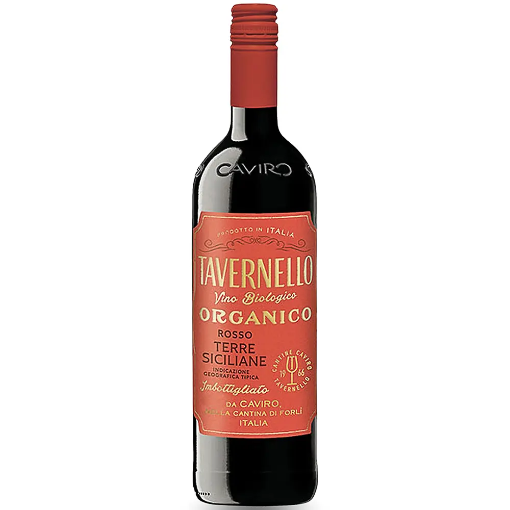 Rượu Vang Tavernello Organico Rosso Terre Siciliane Rượu Vang Tavernello Organico Rosso Terre Siciliane – 750ml – Ý