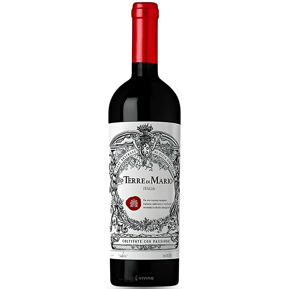 Rượu Vang Terre Di Mario Vino Rosso 17 Độ 1 Rượu Vang Terre Di Mario Vino Rosso 17 Độ – 750ml – Ý