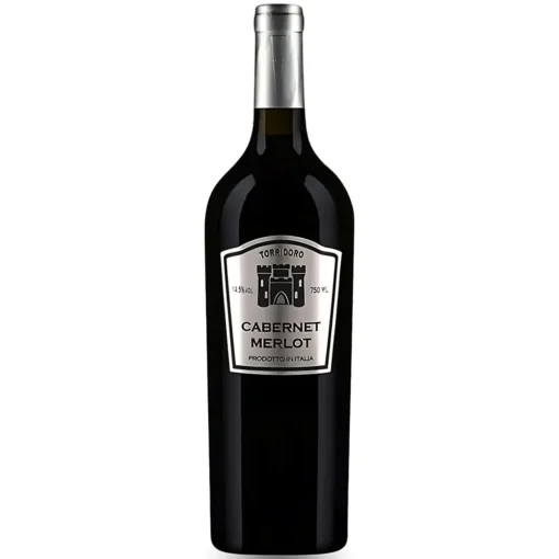 Bộ sưu tập rượu vang và rượu mạnh 23 Rượu Vang Torri D'Oro Cabernet Merlot – 750ml – Ý