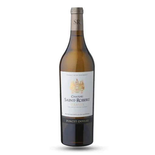 Bộ sưu tập rượu vang và rượu mạnh 24 Rượu Vang Trắng Chateau Saint-Robert Graves – 750ml – Pháp