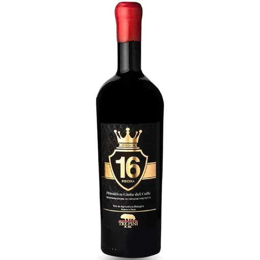 Bộ sưu tập rượu vang và rượu mạnh 17 Rượu Vang Trepini 16 Piscina Primitivo – 750ml – Ý