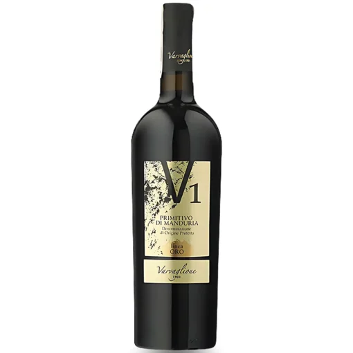 Bộ sưu tập rượu vang và rượu mạnh 16 Rượu Vang V1 Primitivo Di Manduria – 750ml – Ý
