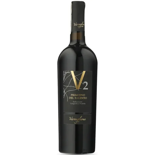 Bộ sưu tập rượu vang và rượu mạnh 18 Rượu Vang V2 Primitivo Del Salento – 750ml – Ý