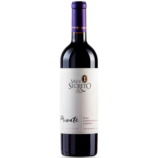 Bộ sưu tập rượu vang và rượu mạnh 18 Rượu Vang Valle Secreto Private – 750ml – Chile