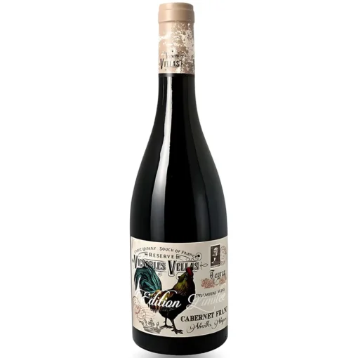 Bộ sưu tập rượu vang và rượu mạnh 20 Rượu Vang Vignobles Vellas Le Coq Cabernet Franc – 750ml – Pháp