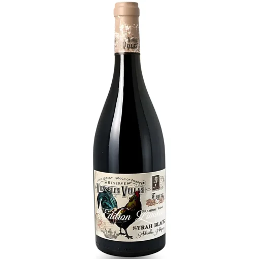Bộ sưu tập rượu vang và rượu mạnh 21 Rượu Vang Vignobles Vellas Le Coq Syrah – 750ml – Pháp