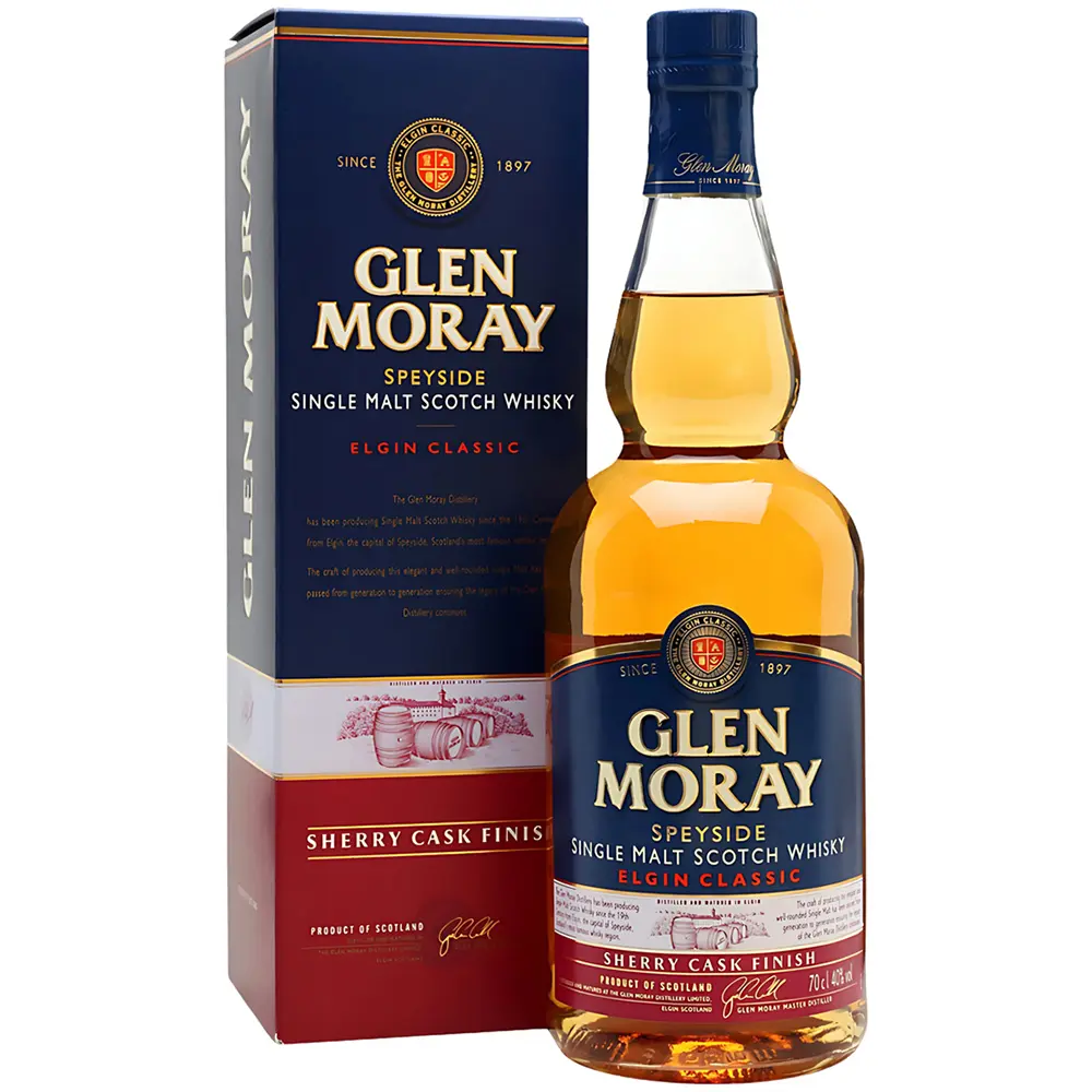 Rượu Whisky Glen Moray Sherry Cask Finish 1 Rượu Whisky Glen Moray Sherry Cask Finish – 700ml – Scotland
